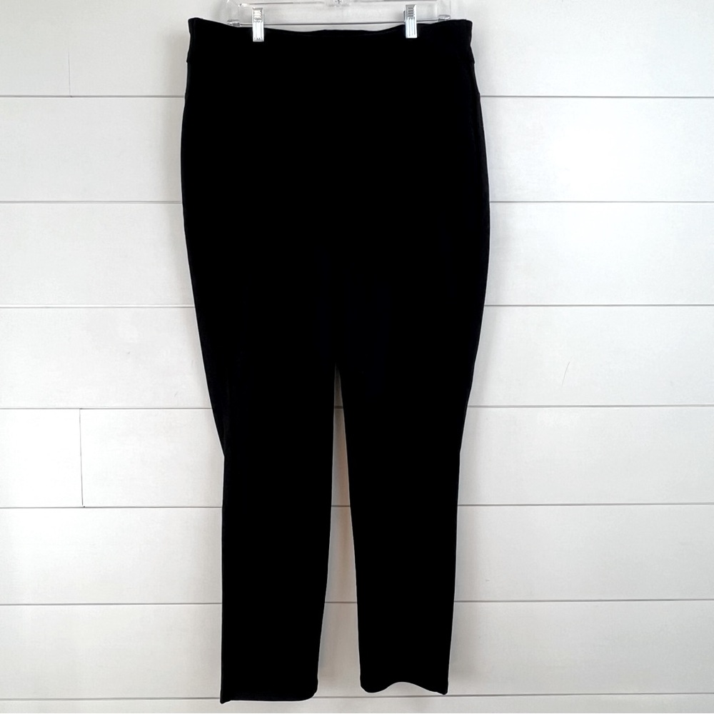 HONEYLOVE EverReady Size 2X Ponte Knit‎ pull on Slim 2-Pocket Ankle Pants Black - Picture 3 of 10